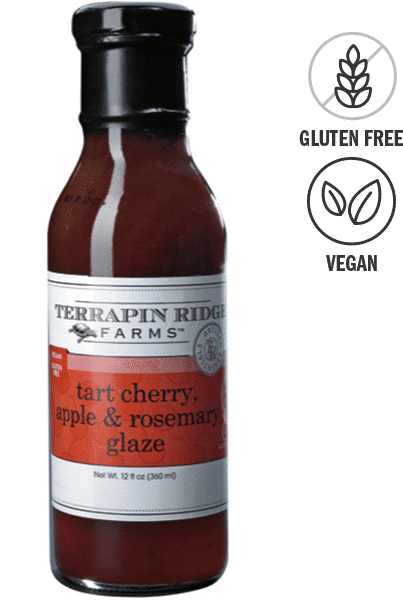 Tart Cherry, Apple & Rosemary Glaze